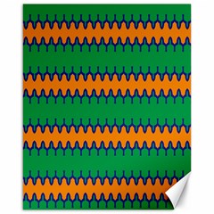 Orange Green Chains                                                                                            			canvas 16  X 20  by LalyLauraFLM