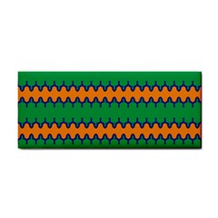 Orange Green Chains                                                                                            			hand Towel by LalyLauraFLM