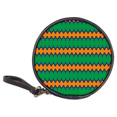 Orange Green Chains                                                                                            			classic 20-cd Wallet by LalyLauraFLM