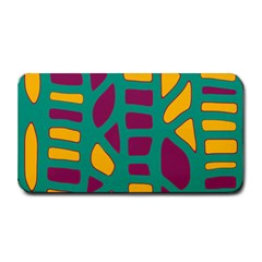 Green, Purple And Yellow Decor Medium Bar Mats