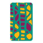 Green, purple and yellow decor Memory Card Reader Front