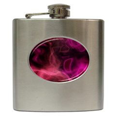 Pink Red Texture                                                                                              			hip Flask (6 Oz) by LalyLauraFLM