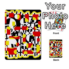 Red And Yellow Chaos Multi-purpose Cards (rectangle) 