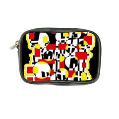 Red And Yellow Chaos Coin Purse by Valentinaart