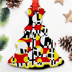 Red And Yellow Chaos Ornament (christmas Tree)