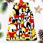 Red and yellow chaos Ornament (Bell)  Front