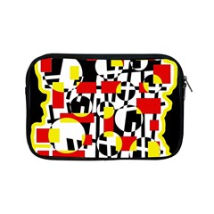 Red And Yellow Chaos Apple Ipad Mini Zipper Cases by Valentinaart