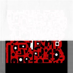 Red Rectangular Jigsaw Puzzl by Valentinaart