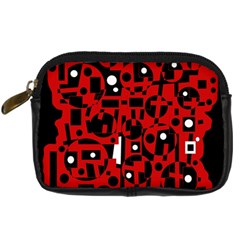 Red Digital Camera Cases by Valentinaart