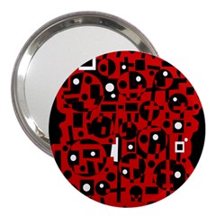 Red 3  Handbag Mirrors by Valentinaart