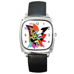 Singer Square Metal Watch