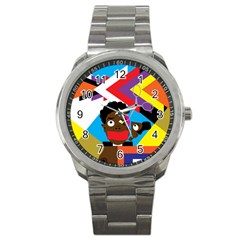 Scissors To My Mind Sport Metal Watch