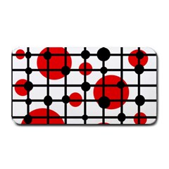 Red Circles Medium Bar Mats