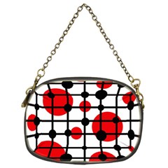 Red Circles Chain Purses (two Sides)  by Valentinaart