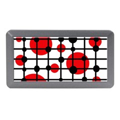 Red Circles Memory Card Reader (mini) by Valentinaart