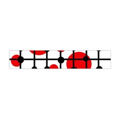 Red Circles Flano Scarf (mini)