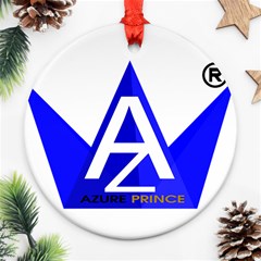 Azure Prince Round Ornament (two Sides)  by azureprinceinc