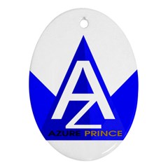 Azure Prince Oval Ornament (two Sides) by azureprinceinc