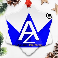 Azure Prince Ornament (snowflake)  by azureprinceinc