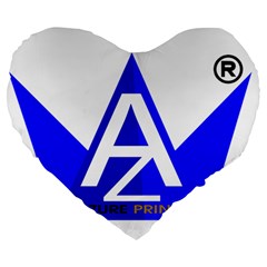 Azure Prince Large 19  Premium Heart Shape Cushions by azureprinceinc