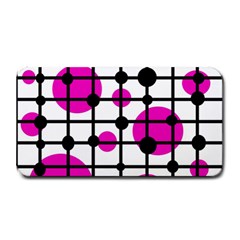 Magenta Circles Medium Bar Mats