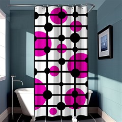 Magenta Circles Shower Curtain 36  X 72  (stall)  by Valentinaart