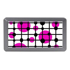 Magenta Circles Memory Card Reader (mini)