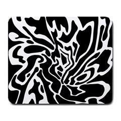 Black And White Decor Large Mousepads by Valentinaart