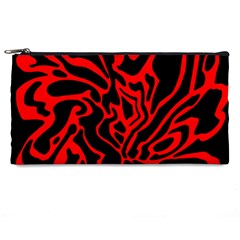 Red And Black Decor Pencil Cases by Valentinaart