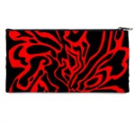 Red and black decor Pencil Cases Back