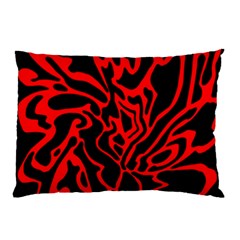 Red And Black Decor Pillow Case (two Sides) by Valentinaart