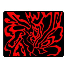 Red And Black Decor Double Sided Fleece Blanket (small) 