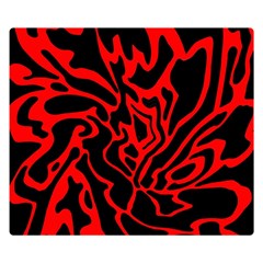 Red And Black Decor Double Sided Flano Blanket (small) 