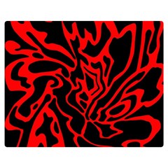 Red And Black Decor Double Sided Flano Blanket (medium) 