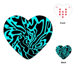 Cyan Decor Playing Cards (heart) 