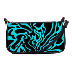 Cyan Decor Shoulder Clutch Bags by Valentinaart