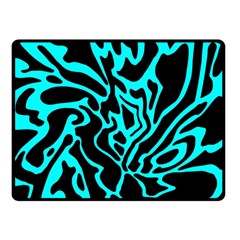 Cyan Decor Fleece Blanket (small)