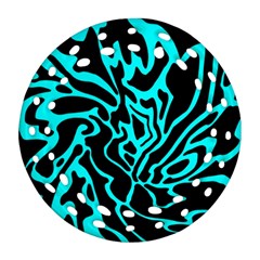 Cyan Decor Ornament (round Filigree) 