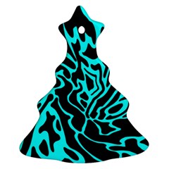 Cyan Decor Ornament (christmas Tree)