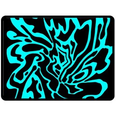 Cyan Decor Double Sided Fleece Blanket (large) 