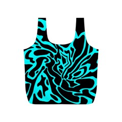 Cyan Decor Full Print Recycle Bags (s)  by Valentinaart