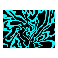 Cyan Decor Double Sided Flano Blanket (mini)  by Valentinaart