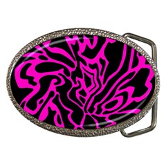 Magenta And Black Belt Buckles