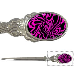 Magenta And Black Letter Openers by Valentinaart