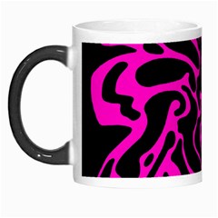 Magenta And Black Morph Mugs by Valentinaart