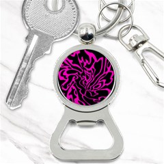 Magenta And Black Bottle Opener Key Chains by Valentinaart