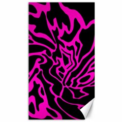 Magenta And Black Canvas 40  X 72  