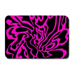 Magenta And Black Plate Mats