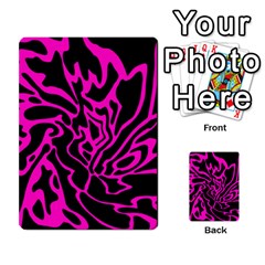 Magenta And Black Multi-purpose Cards (rectangle) 