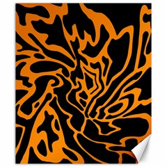 Orange And Black Canvas 20  X 24   by Valentinaart